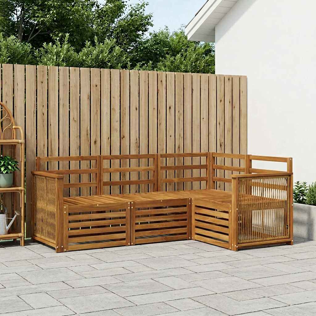 vidaXL Zestawy sof 4 pcs Lite Drewno Akacji