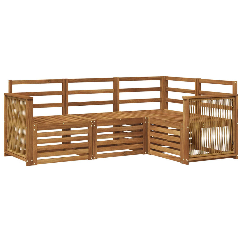 vidaXL Zestawy sof 4 pcs Lite Drewno Akacji