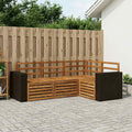 vidaXL Zestawy sof 4 pcs Lite Drewno Akacji