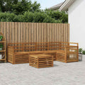 vidaXL Zestaw sofy narożnej 5 pcs naturalny Lite Drewno Akacji