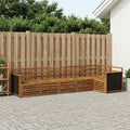 vidaXL Zestaw sofy narożnej 5 pcs naturalny Lite Drewno Akacji