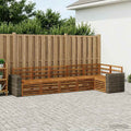 vidaXL Zestaw sofy narożnej 6 pcs naturalny Lite Drewno Akacji