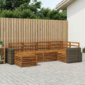 vidaXL Zestaw sofy narożnej 6 pcs naturalny
