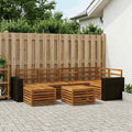 vidaXL Zestaw sofy narożnej 7 pcs naturalny Lite Drewno Akacji