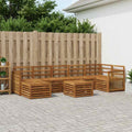 vidaXL Zestaw sof na zewnątrz 7 pcs naturalny Lite Drewno Akacji
