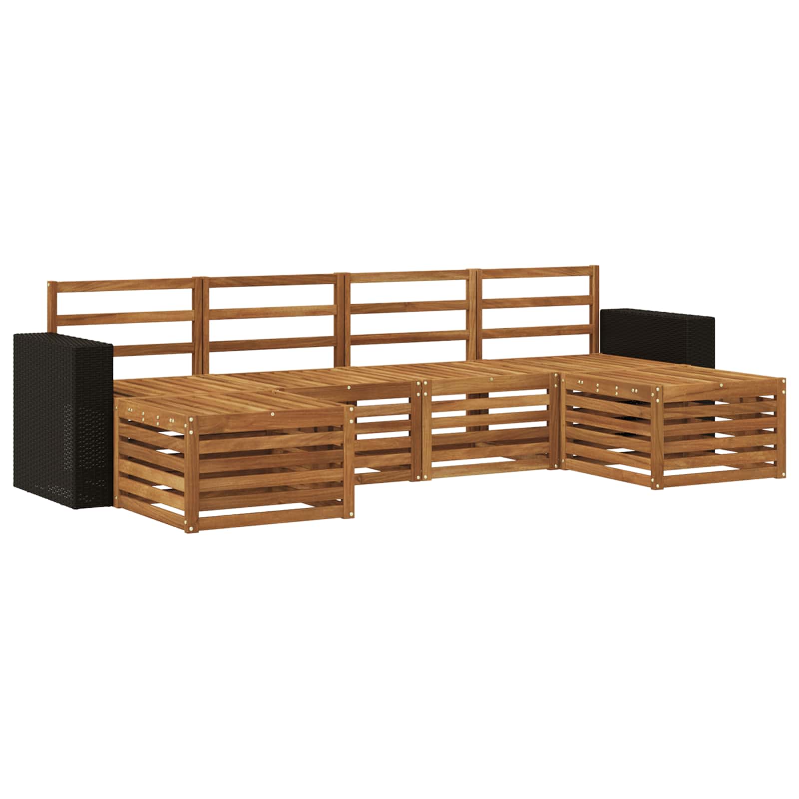 vidaXL Zestawy sof 6 pcs naturalny Lite Drewno Akacji