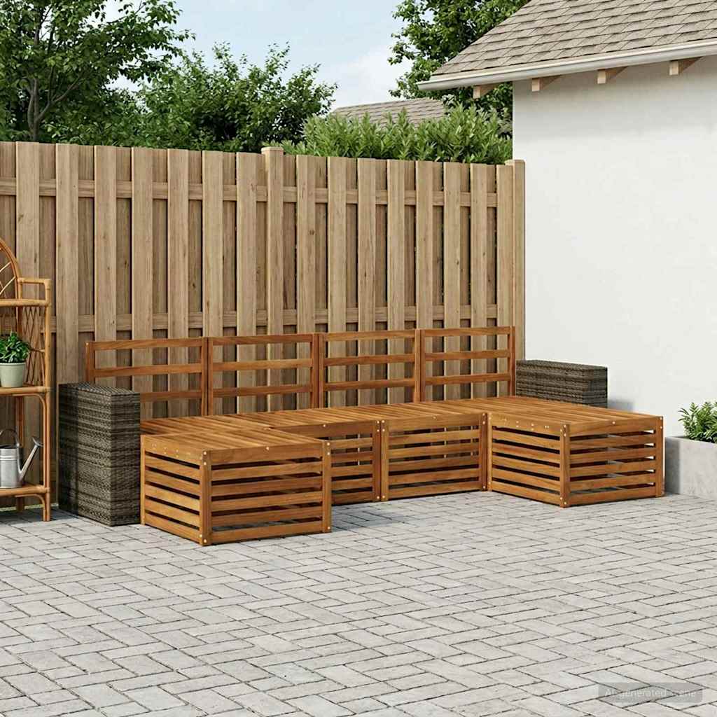 vidaXL Zestawy sof 6 pcs naturalny Lite Drewno Akacji