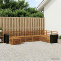vidaXL Zestaw sof na zewnątrz 8 pcs naturalny Lite Drewno Akacji
