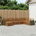 vidaXL Zestaw sof na zewnątrz 8 pcs naturalny Lite Drewno Akacji