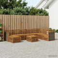 vidaXL Zestaw sof na zewnątrz 7 pcs naturalny Lite Drewno Akacji