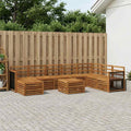 vidaXL Zestaw sof na zewnątrz 7 pcs naturalny Lite Drewno Akacji