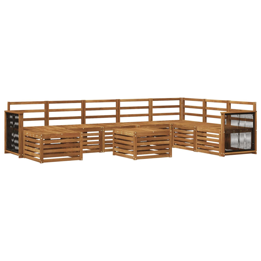 vidaXL Zestaw sof na zewnątrz 7 pcs naturalny Lite Drewno Akacji