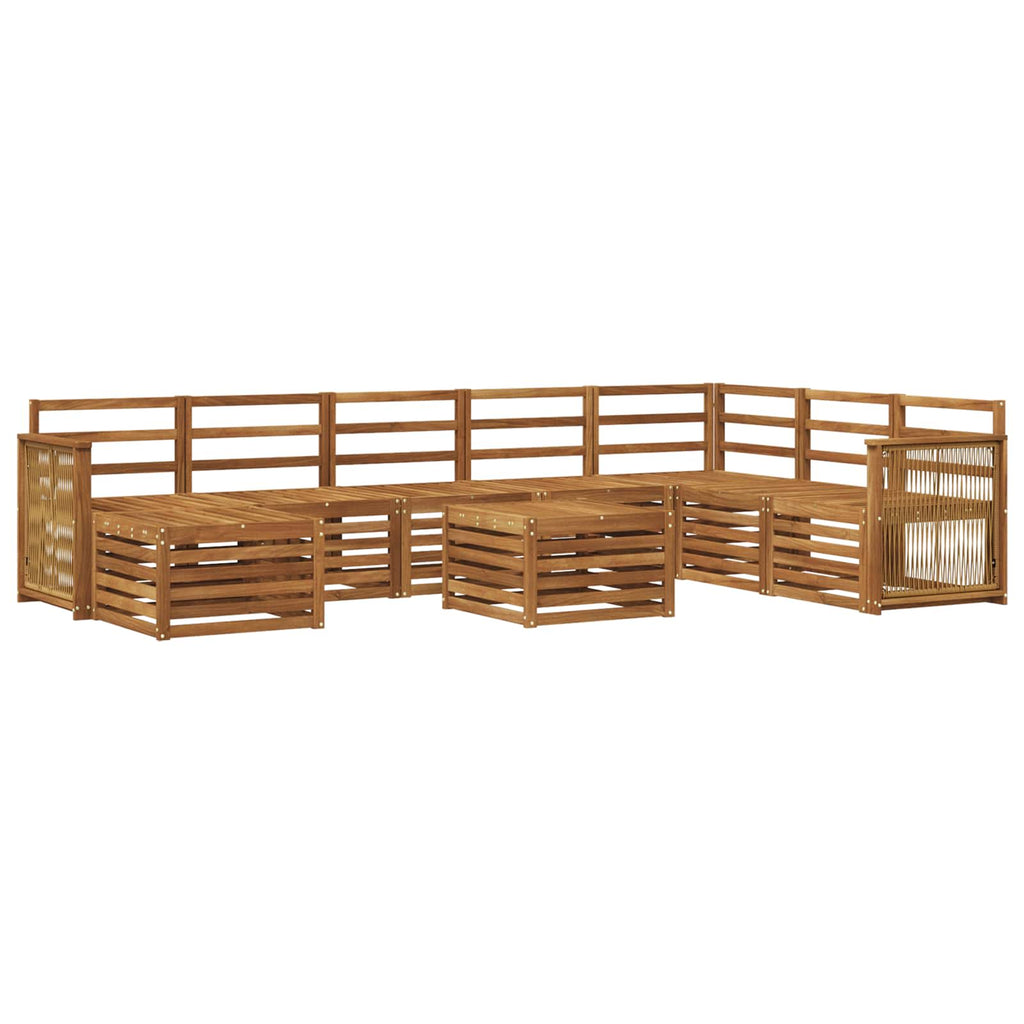 vidaXL Zestaw sof na zewnątrz 7 pcs naturalny Lite Drewno Akacji