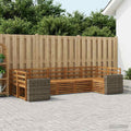vidaXL Zestaw sofy narożnej 7 pcs naturalny Lite Drewno Akacji