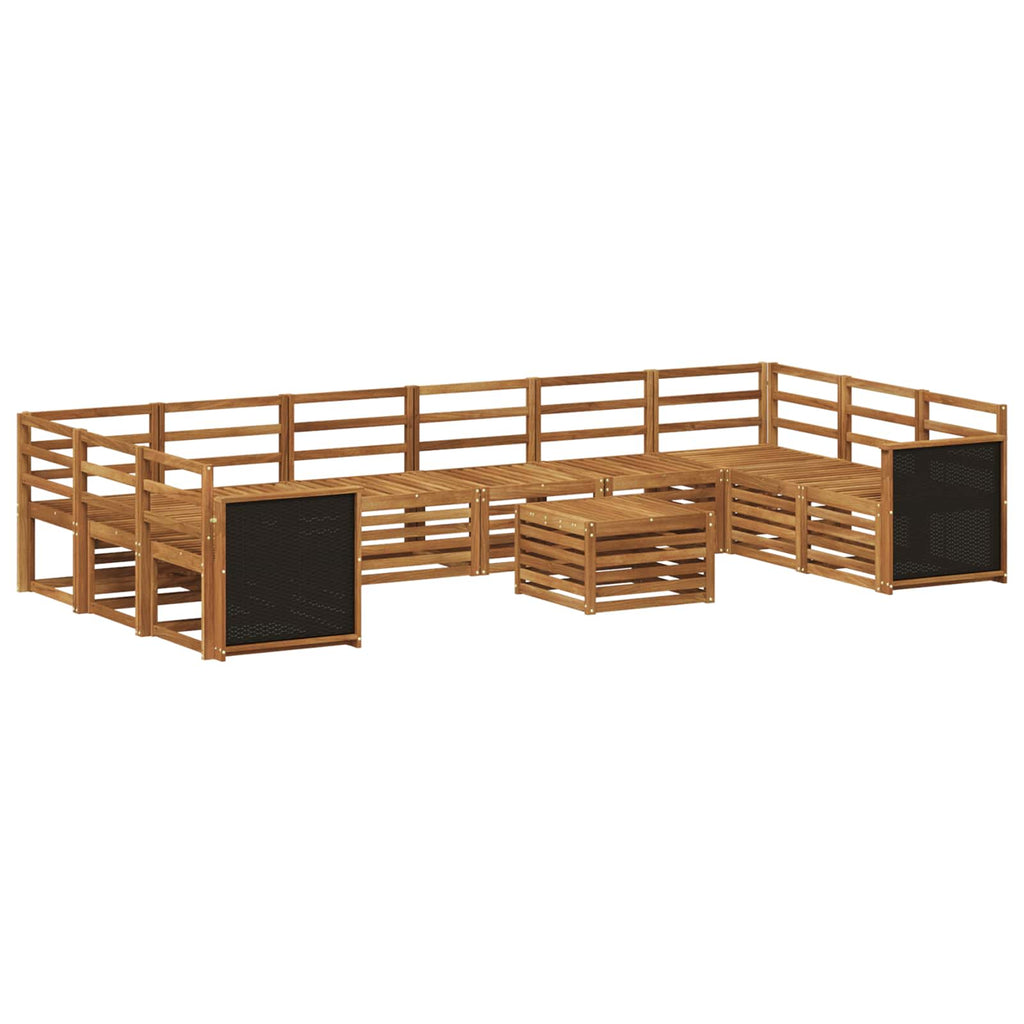 vidaXL Zestaw sof na zewnątrz 8 pcs naturalny Lite Drewno Akacji