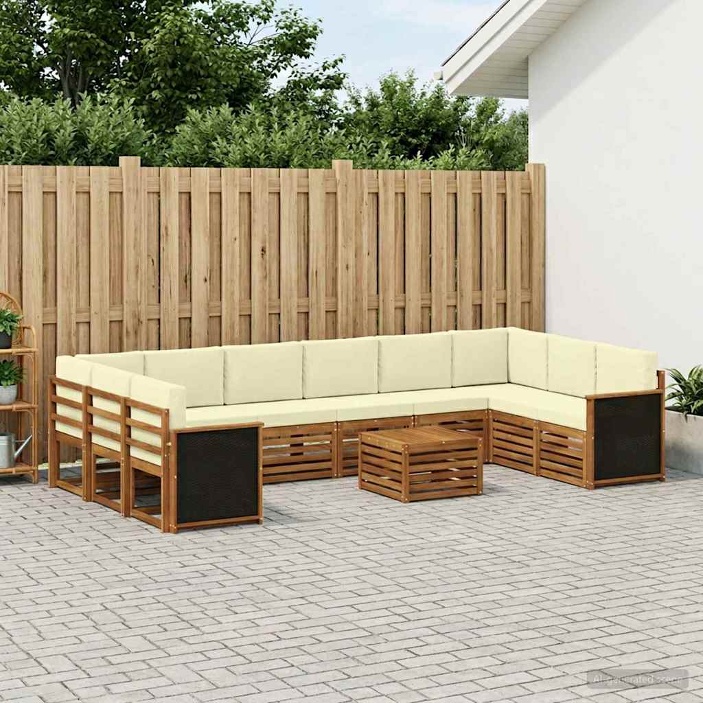 vidaXL Zestaw sof na zewnątrz 8 pcs