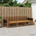 vidaXL Zestaw sof na zewnątrz 3 pcs naturalny Lite Drewno Akacji