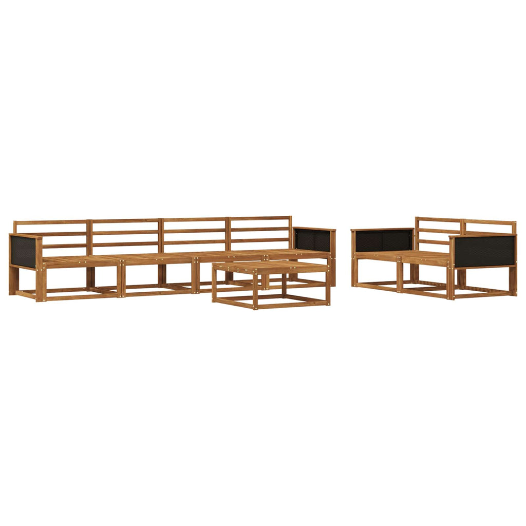 vidaXL Zestaw sof na zewnątrz 7 pcs naturalny Lite Drewno Akacji