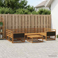 vidaXL Zestaw sof na zewnątrz 7 pcs naturalny Lite Drewno Akacji