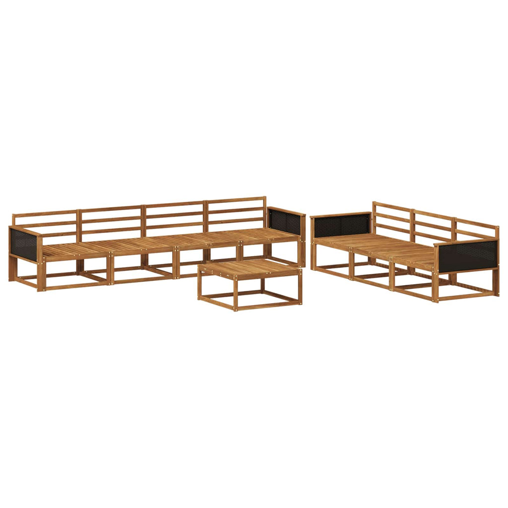 vidaXL Zestaw sof na zewnątrz 8 pcs naturalny Lite Drewno Akacji