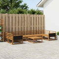 vidaXL Zestaw sof na zewnątrz 8 pcs naturalny Lite Drewno Akacji