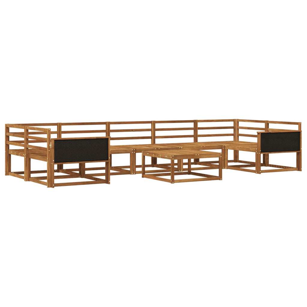 vidaXL Zestaw sof na zewnątrz 8 pcs naturalny Lite Drewno Akacji