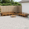 vidaXL Zestaw sof na zewnątrz 9 pcs naturalny Lite Drewno Akacji