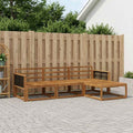 vidaXL Zestaw sof na zewnątrz 4 pcs naturalny Lite Drewno Akacji