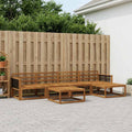 vidaXL Zestaw sof na zewnątrz 6 pcs naturalny Lite Drewno Akacji
