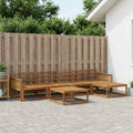 vidaXL Zestaw sof na zewnątrz 6 pcs naturalny Lite Drewno Akacji