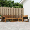 vidaXL Zestaw sof na zewnątrz 4 pcs naturalny Lite Drewno Akacji