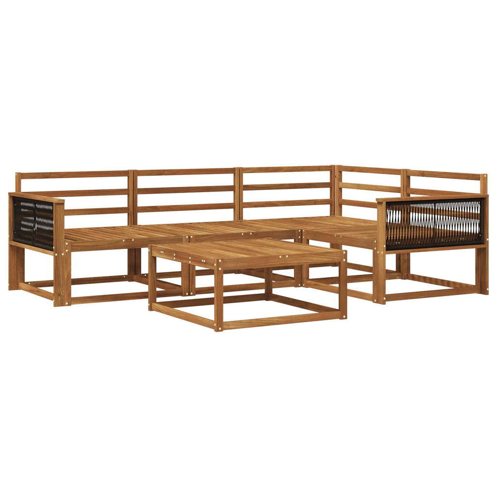 vidaXL Zestaw sof na zewnątrz 5 pcs naturalny Lite Drewno Akacji