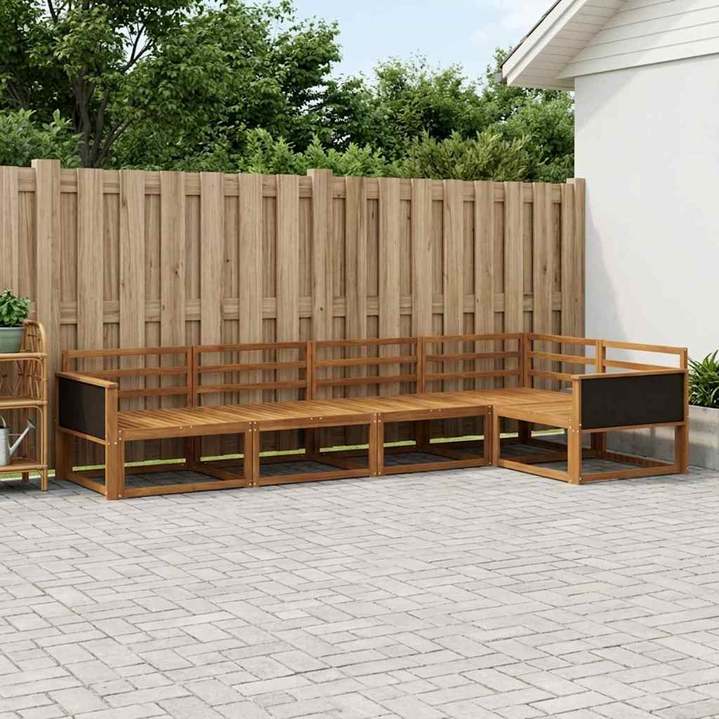 vidaXL Zestaw sof na zewnątrz 5 pcs naturalny Lite Drewno Akacji