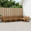 vidaXL Zestaw sof na zewnątrz 5 pcs naturalny Lite Drewno Akacji