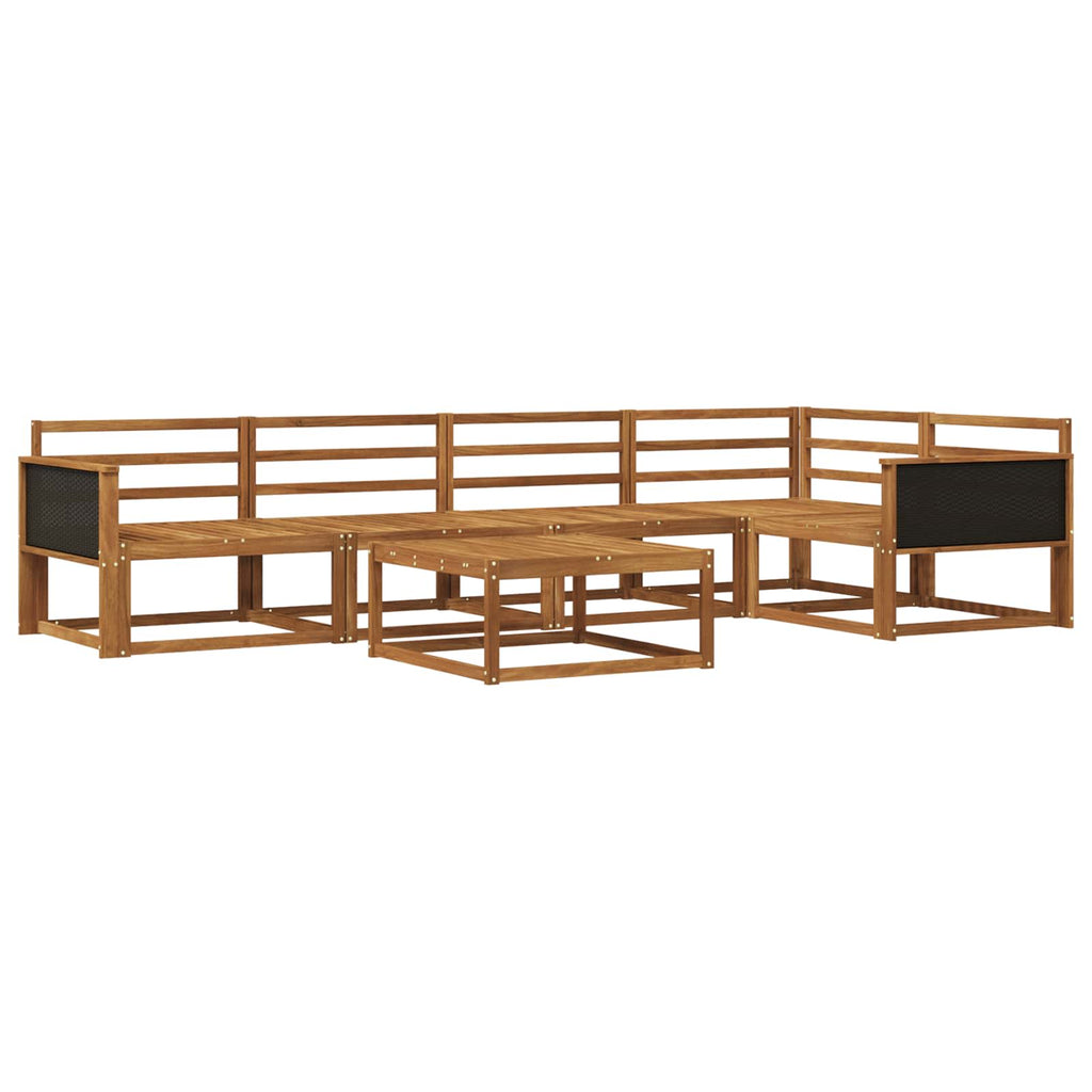vidaXL Zestaw sof na zewnątrz 6 pcs naturalny Lite Drewno Akacji