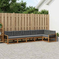 vidaXL Zestaw sof na zewnątrz 6 pcs Naturalny i Antracytowy