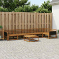 vidaXL Zestaw sof na zewnątrz 7 pcs naturalny Lite Drewno Akacji