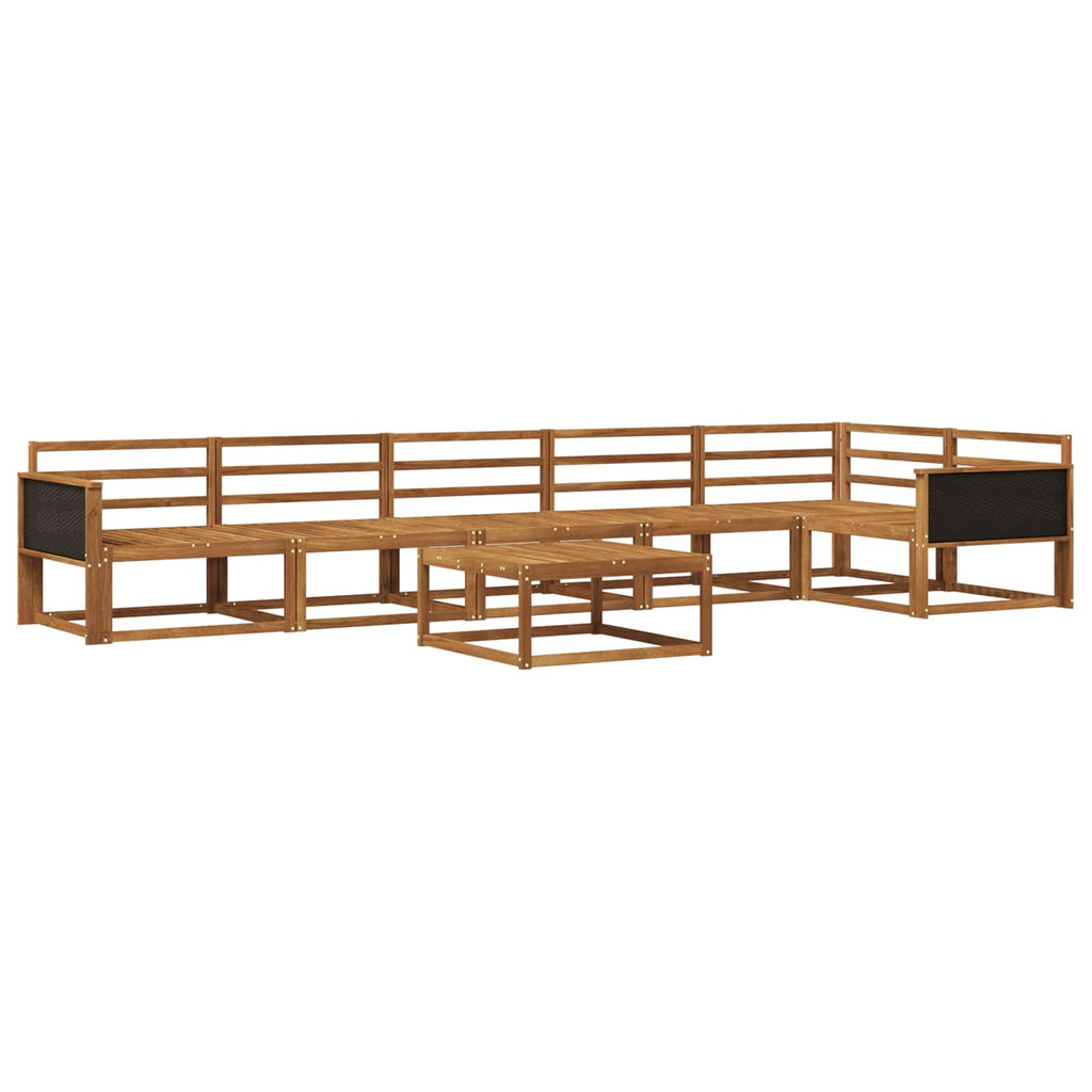 vidaXL Zestaw sof na zewnątrz 7 pcs naturalny Lite Drewno Akacji