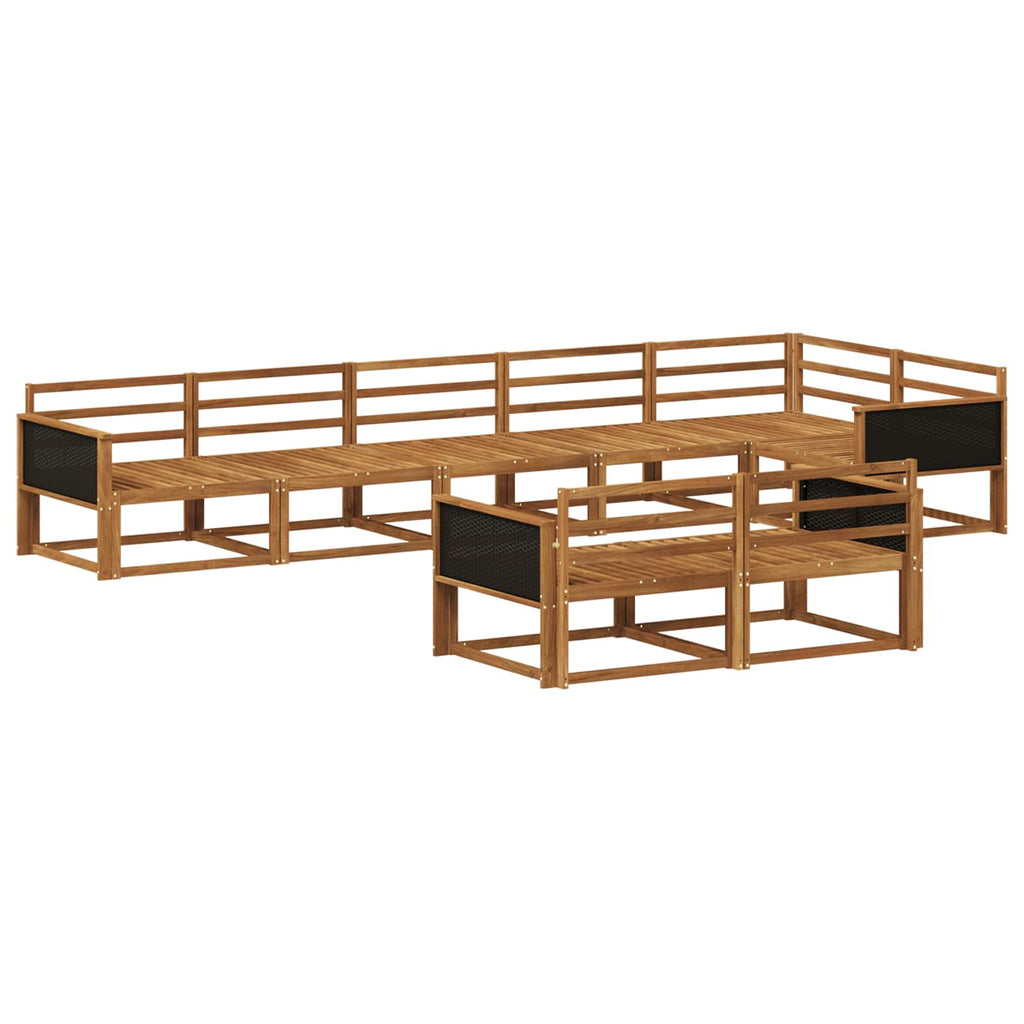 vidaXL Zestaw sof na zewnątrz 8 pcs naturalny Lite Drewno Akacji