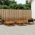 vidaXL Zestaw sof na zewnątrz 7 pcs naturalny Lite Drewno Akacji