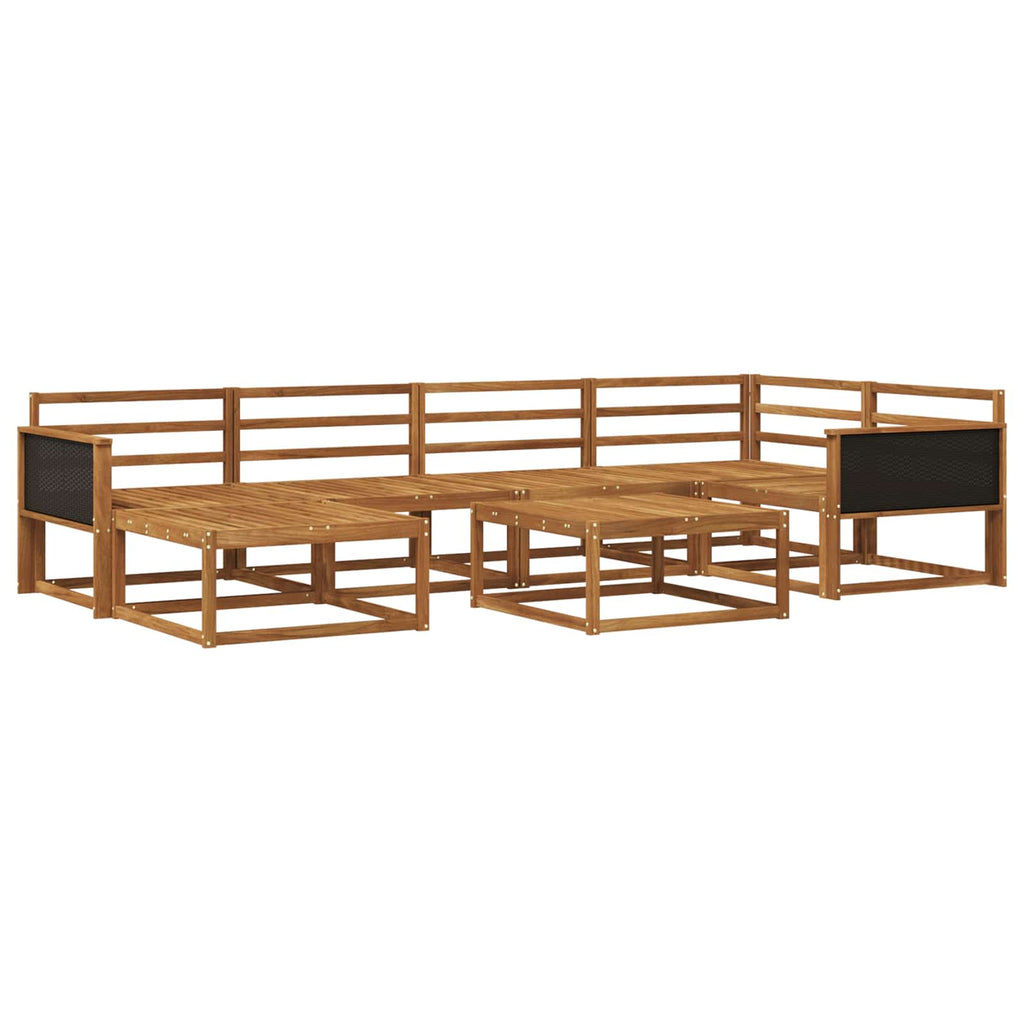 vidaXL Zestaw sof na zewnątrz 7 pcs naturalny Lite Drewno Akacji