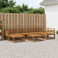 vidaXL Zestaw sof na zewnątrz 7 pcs naturalny Lite Drewno Akacji