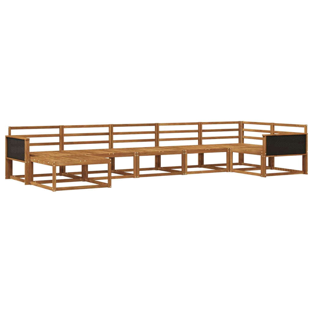 vidaXL Zestaw sof na zewnątrz 7 pcs naturalny Lite Drewno Akacji