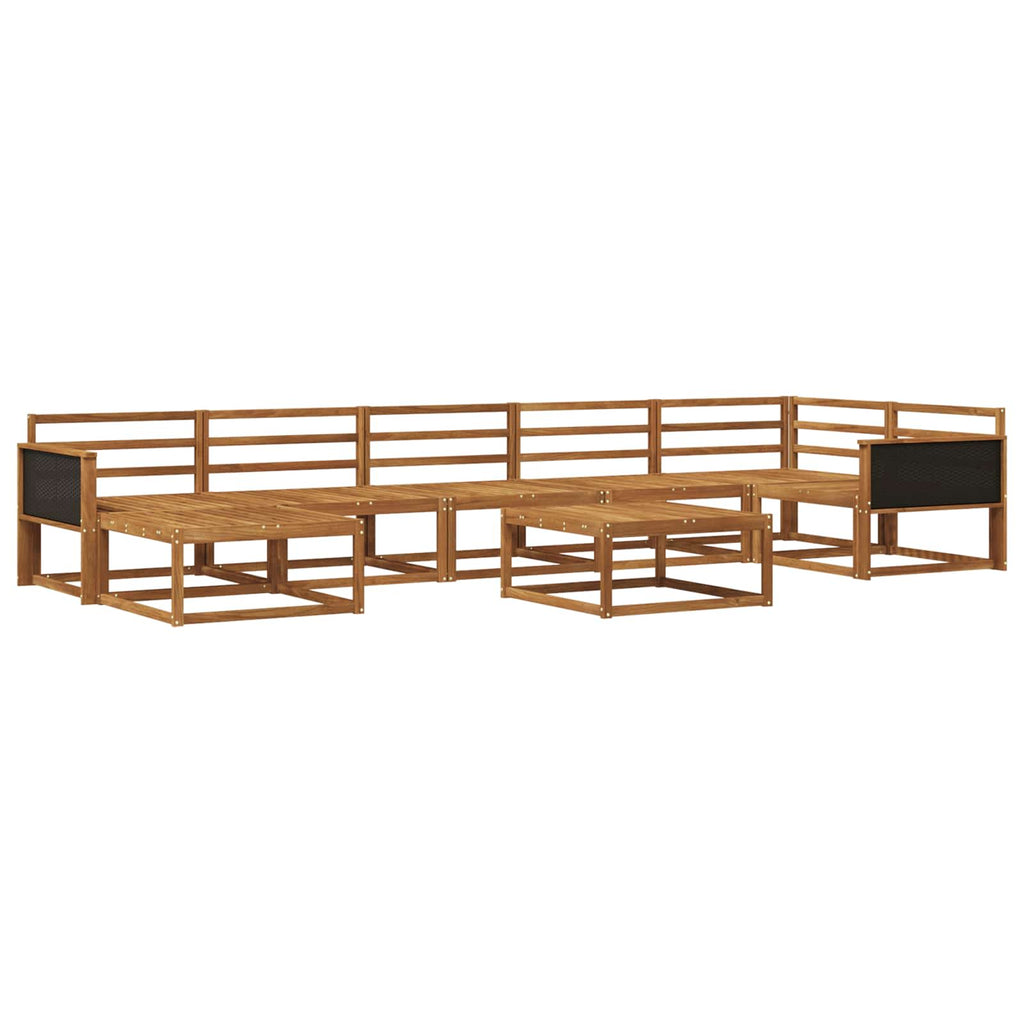 vidaXL Zestaw sof na zewnątrz 8 pcs naturalny Lite Drewno Akacji
