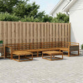 vidaXL Zestaw sof na zewnątrz 8 pcs naturalny Lite Drewno Akacji