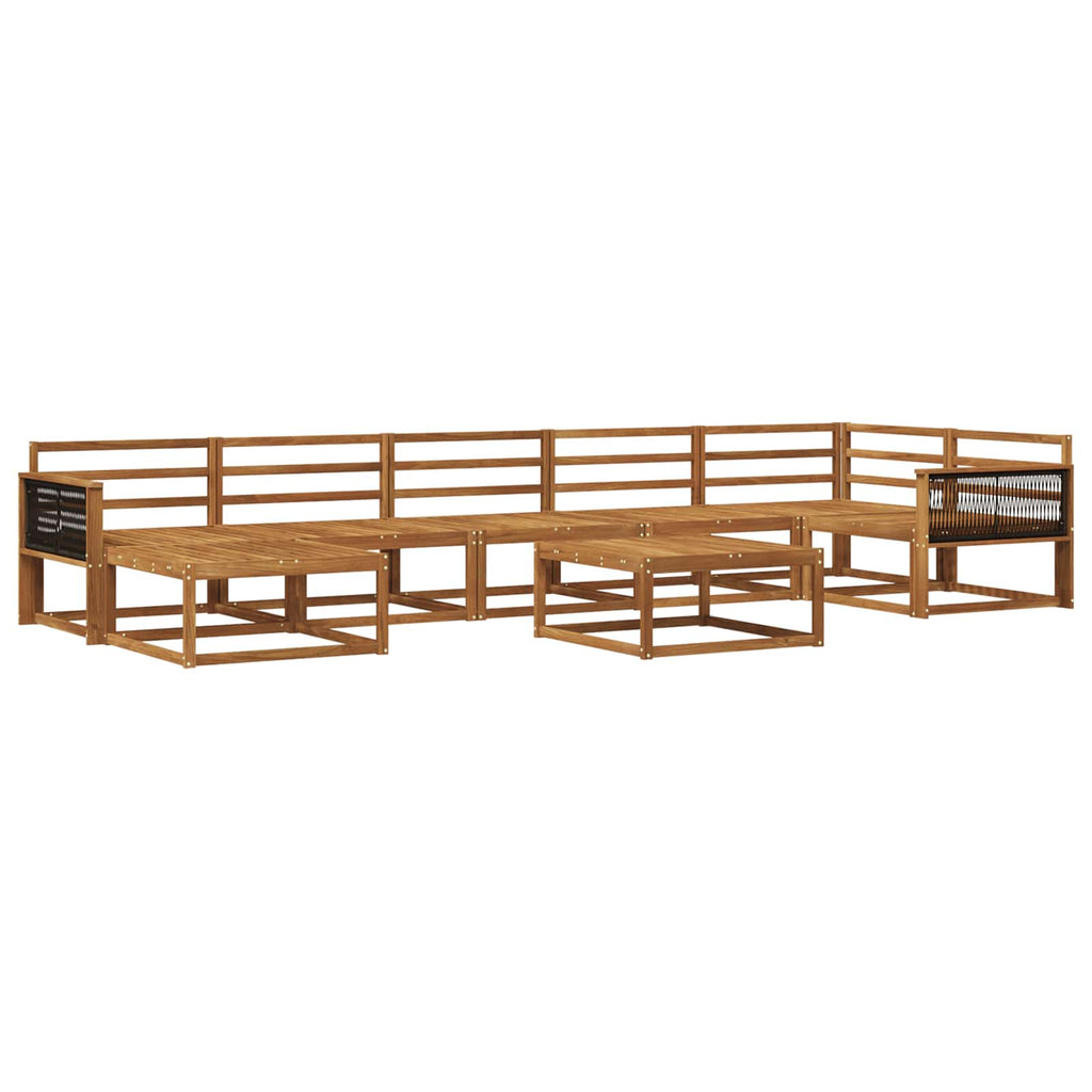 vidaXL Zestaw sof na zewnątrz 8 pcs naturalny Lite Drewno Akacji