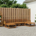 vidaXL Zestaw sof na zewnątrz 6 pcs naturalny Lite Drewno Akacji