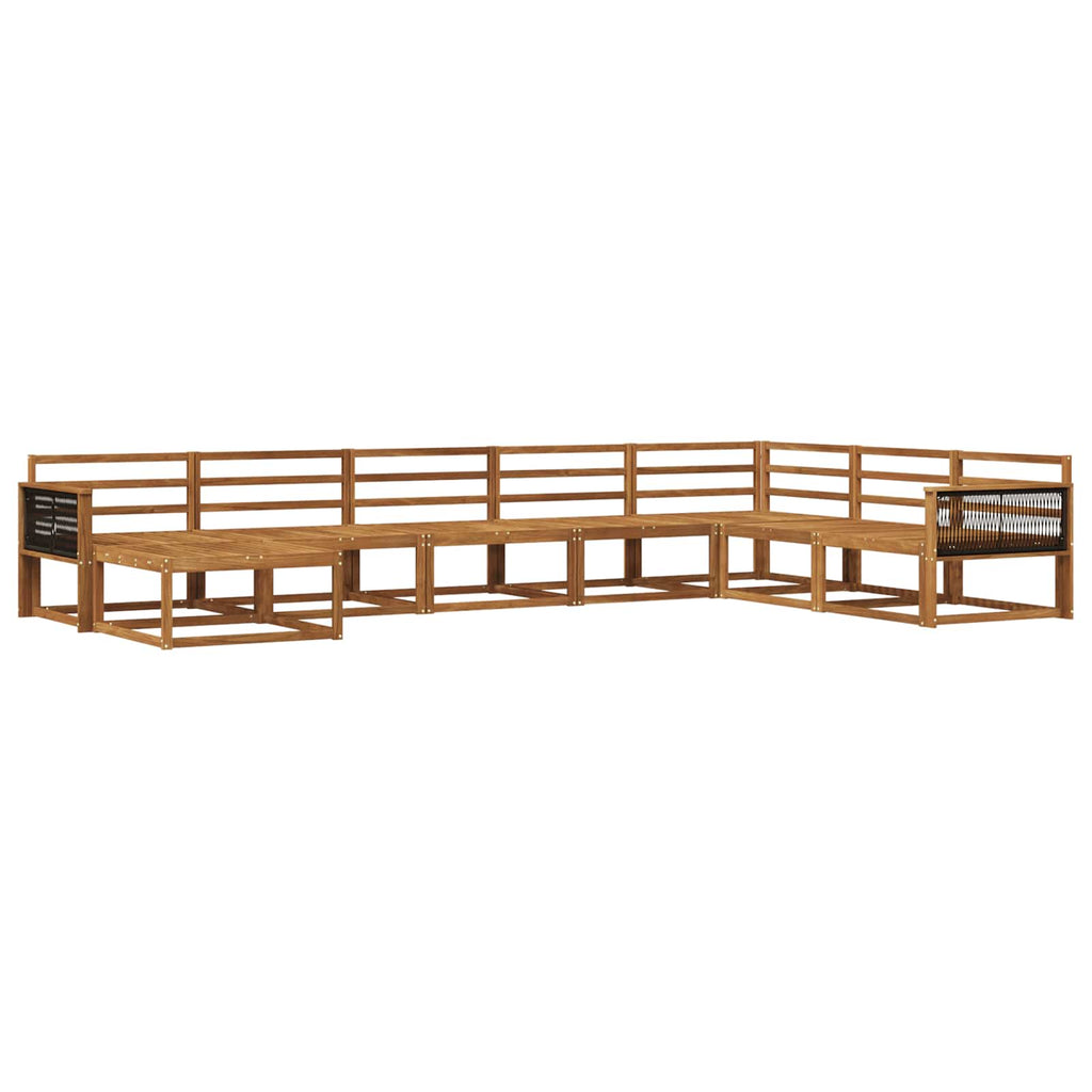 vidaXL Zestaw sof na zewnątrz 8 pcs naturalny Lite Drewno Akacji
