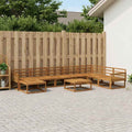 vidaXL Zestaw sof na zewnątrz 9 pcs naturalny Lite Drewno Akacji