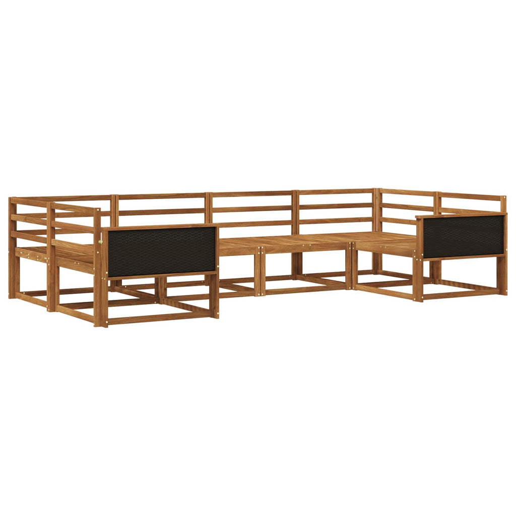 vidaXL Zestaw sof na zewnątrz 6 pcs naturalny Lite Drewno Akacji